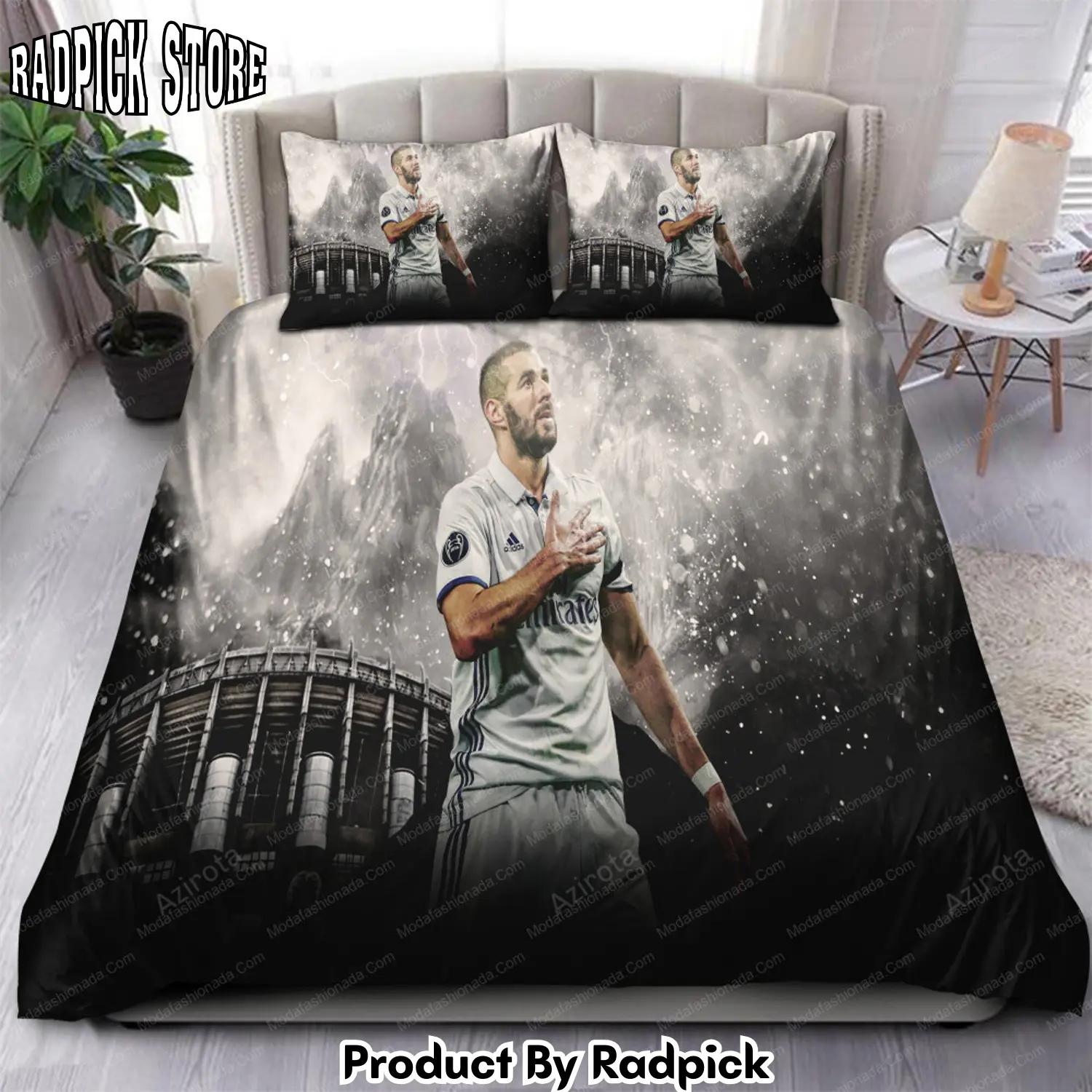 Radpick benzema legend real madrid laliga 06 bedding sets rp3278399